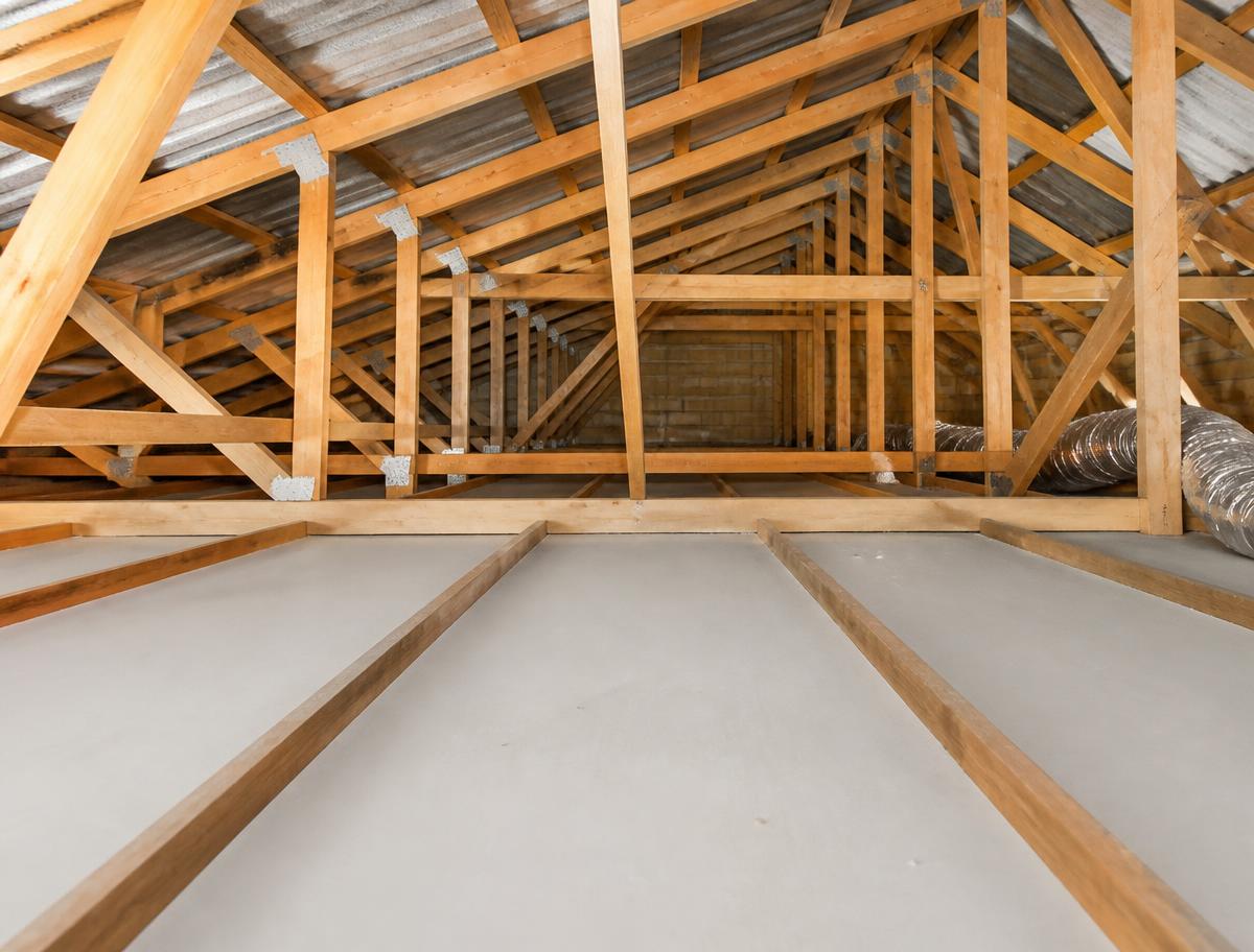 After removal — clean roof cavity